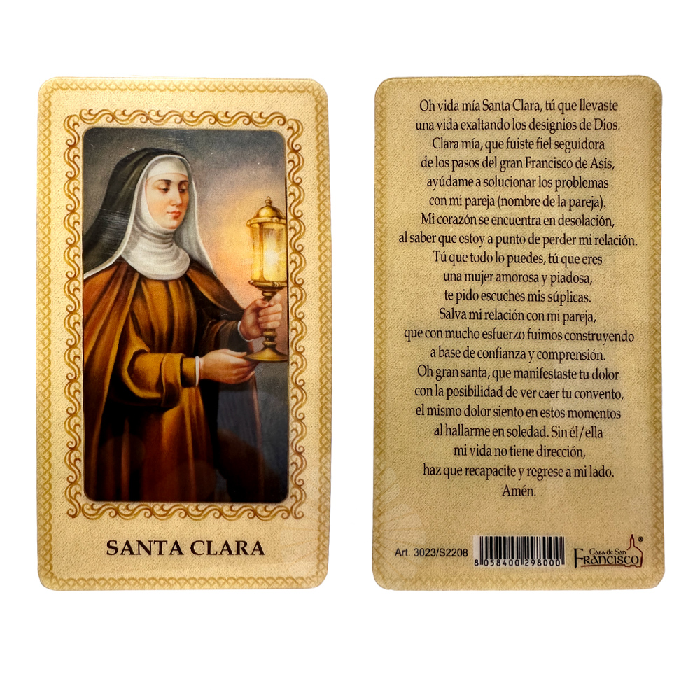 estampita santa clara