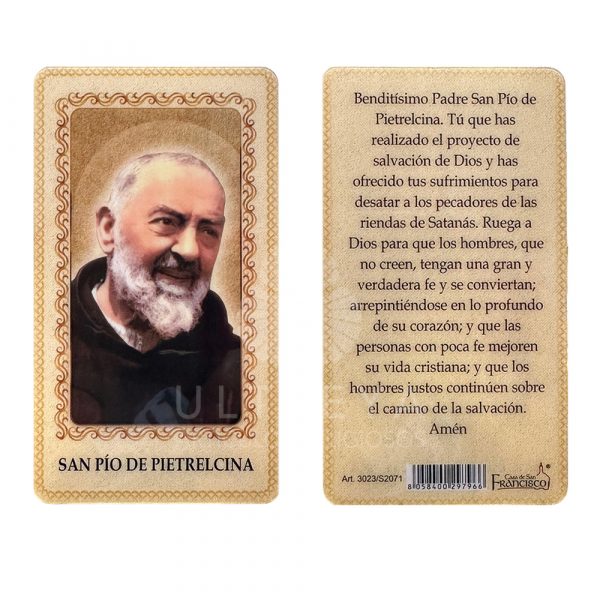 estampita san pio