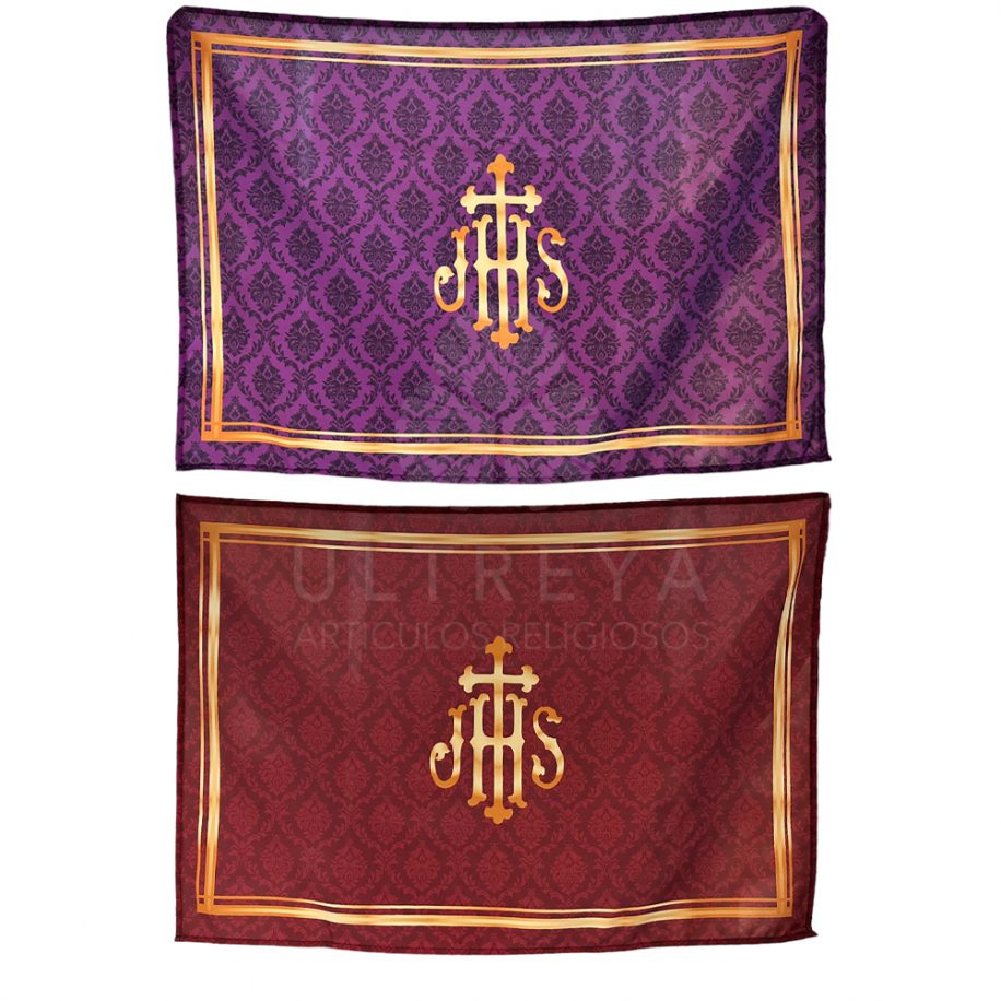 Balconera Del Señor De La Sentencia – Decoración Religiosa De Tela 70x100 Cm Para Semana Santa