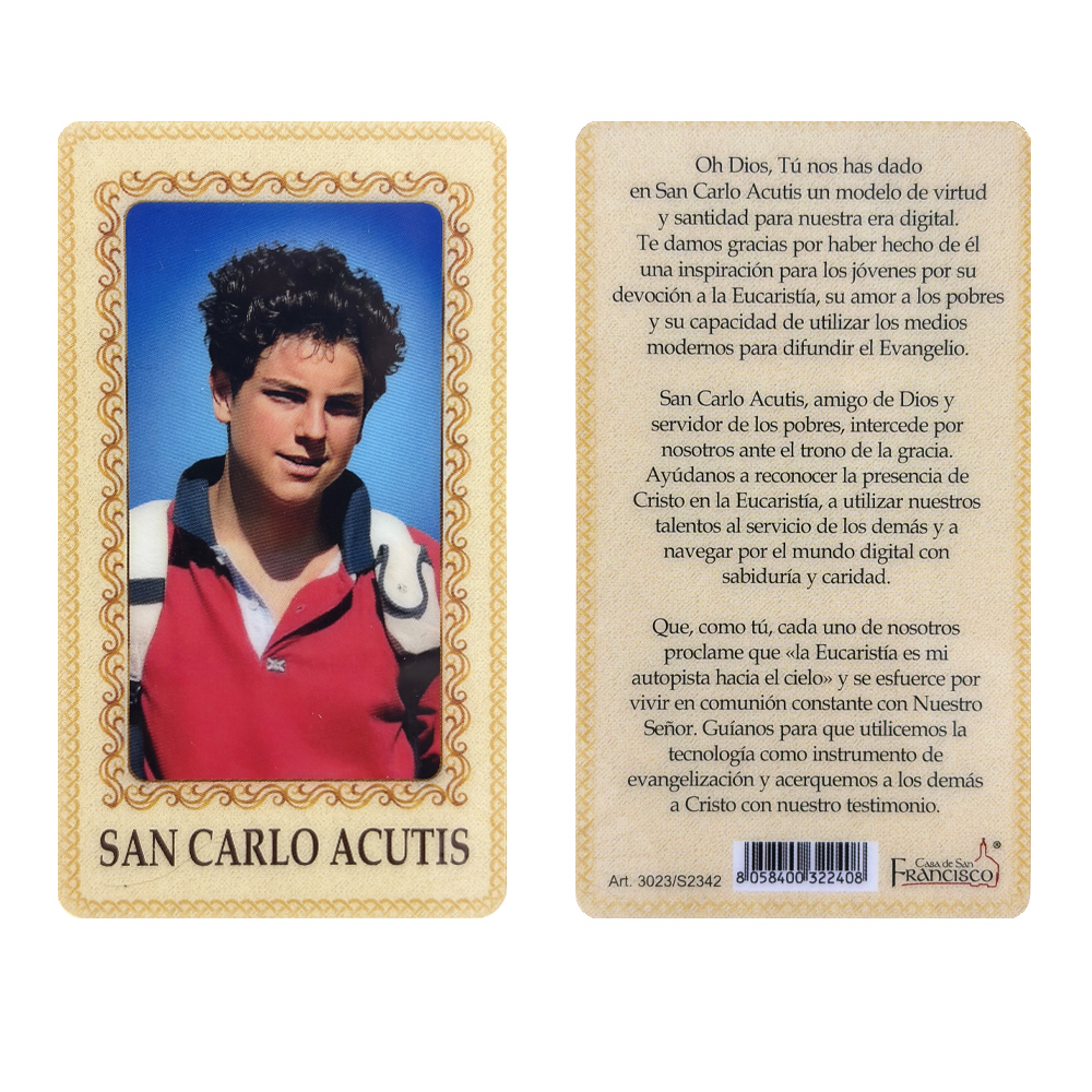 estampita san carlo acutis