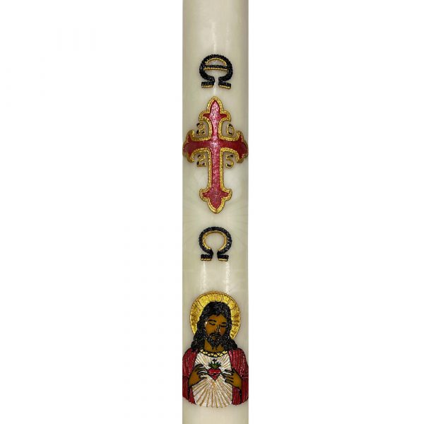 cirio pascual sagrado corazon de jesus
