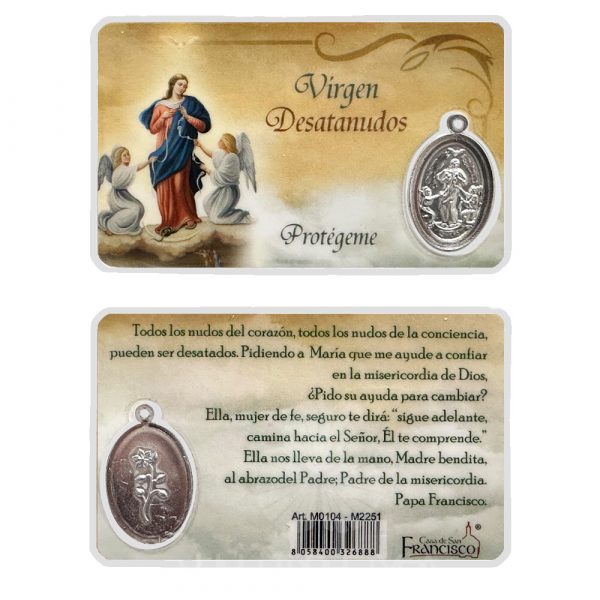 estampita virgen desatanudos