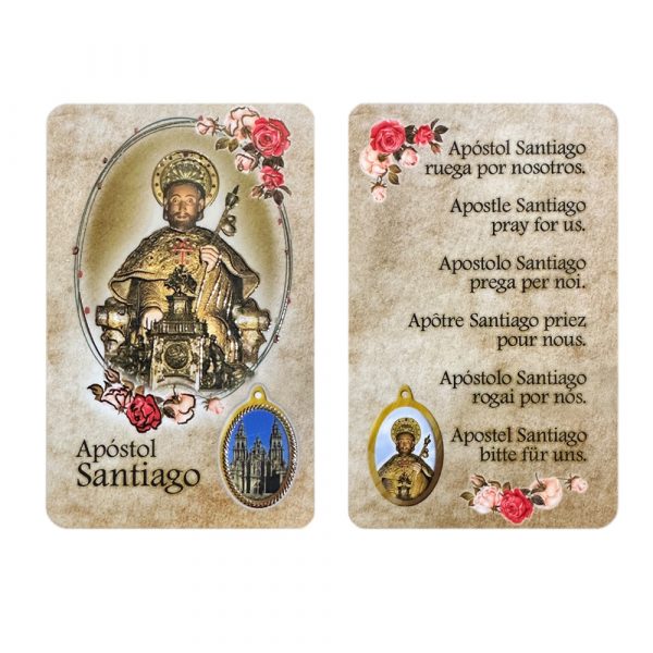 estampita medalla apostol santiago