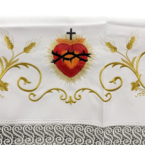 mantel de altar corazon