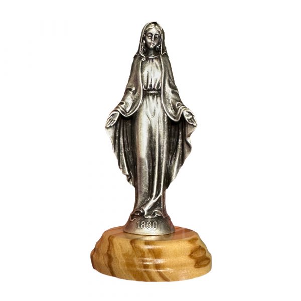 milagrosa 8 cm base madera