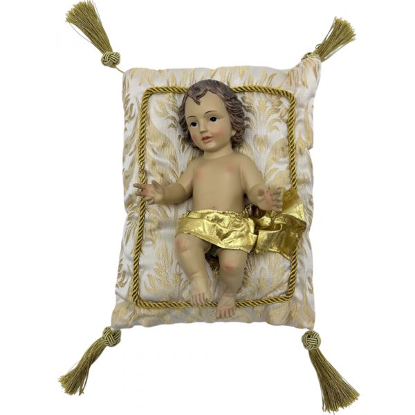 niño jesus cojin blanco