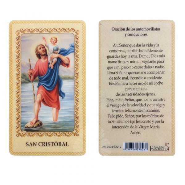 estampita san cristobal