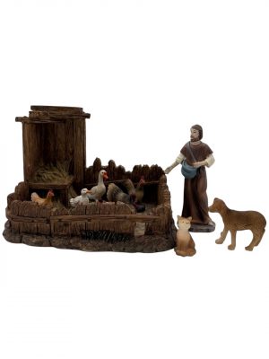 pastor con corral para nacimiento