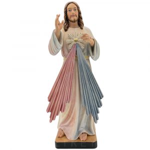 jesus misericordioso talla madera 36 cm