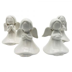 angelitos blancos ceramica