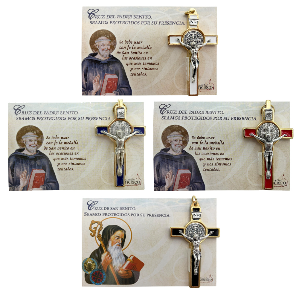 crucifijos san benito colores