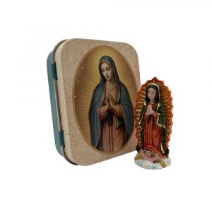 virgen de guadalupe caja metal