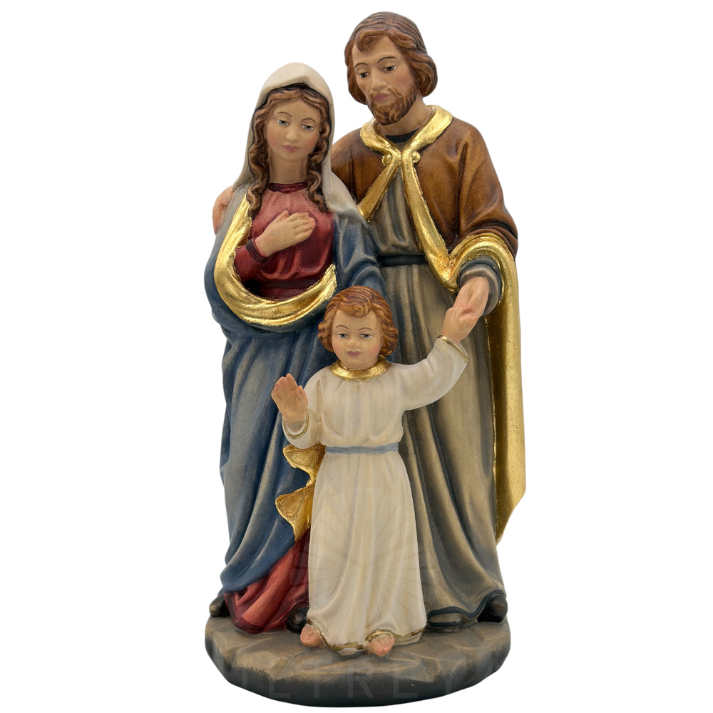 sagrada familia niño jesus de pie 32 cm talla madera