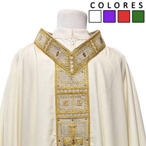 casulla 100% lana con pasamanería