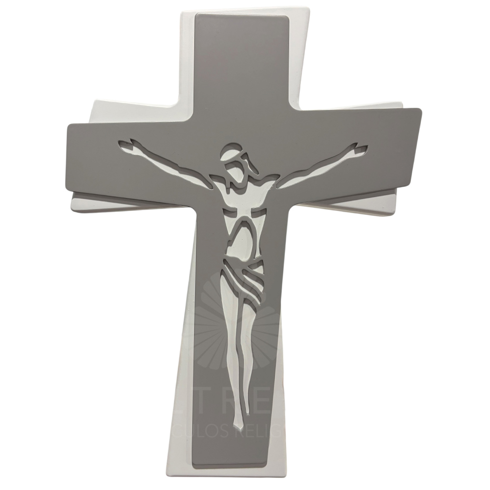crucifijo doble capa