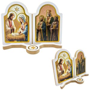diptico blanco navidad