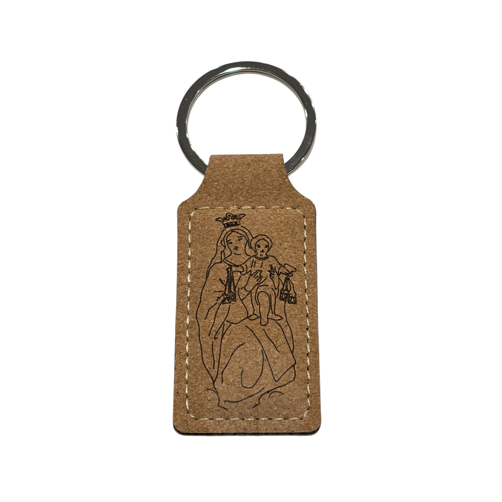 llavero corcho virgen del carmen