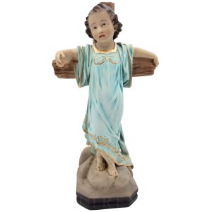 niño jesus con cruz marmolina
