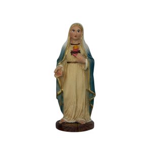 sagrado corazon de maria talla madera