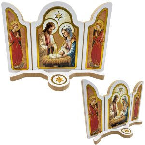 triptico blanco navidad